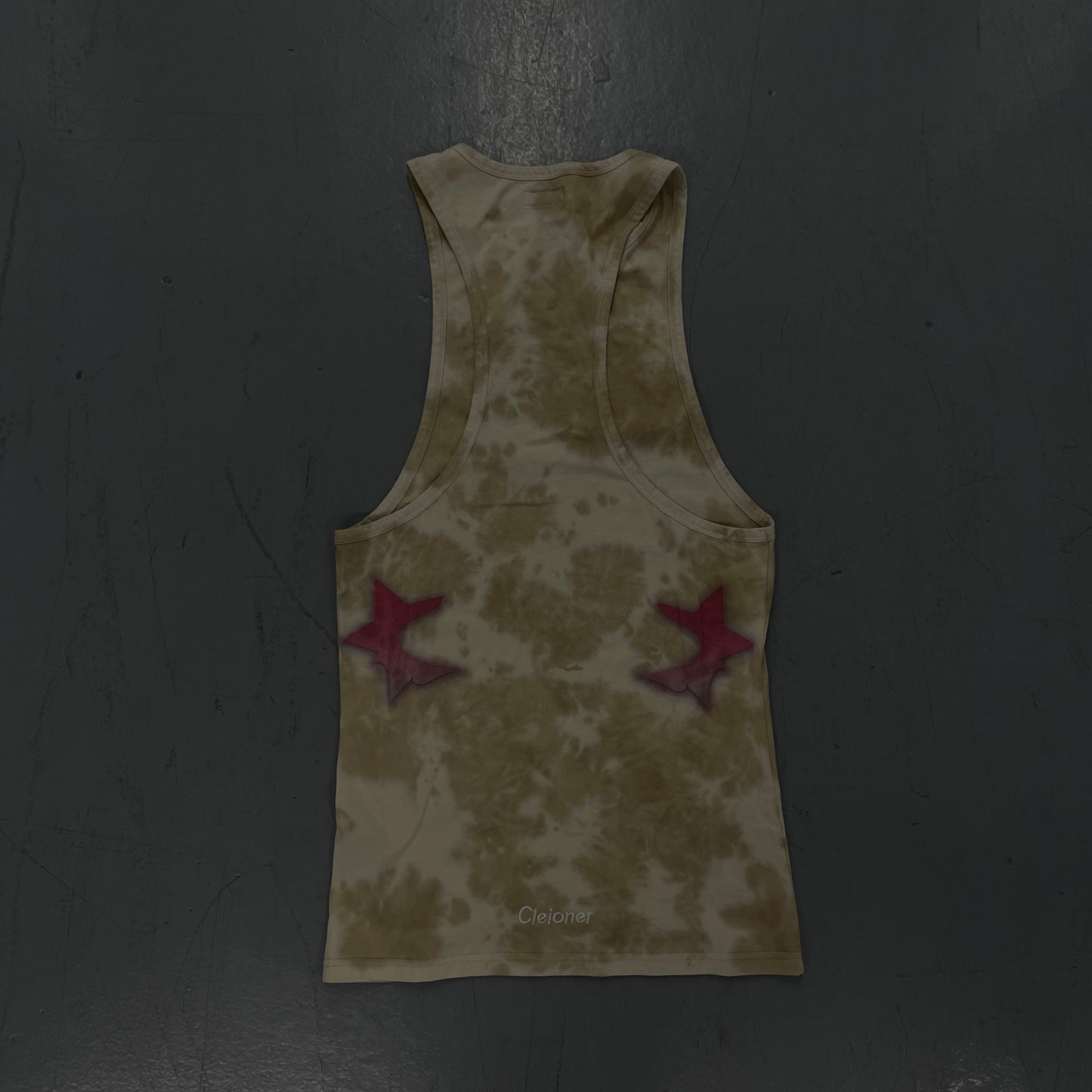 Oversized Coyote Racer tank top