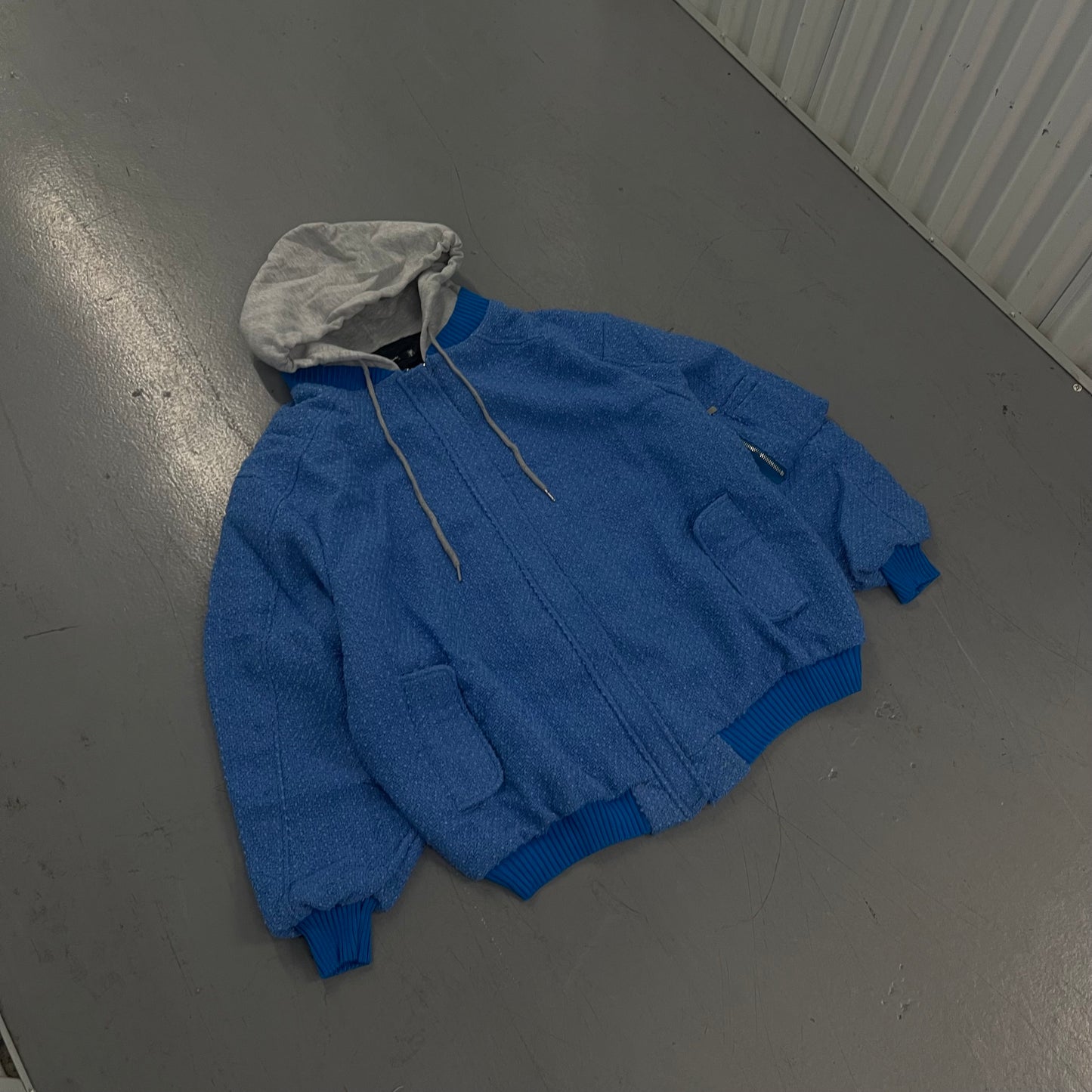 Nublu Oversized Tweed Bomber