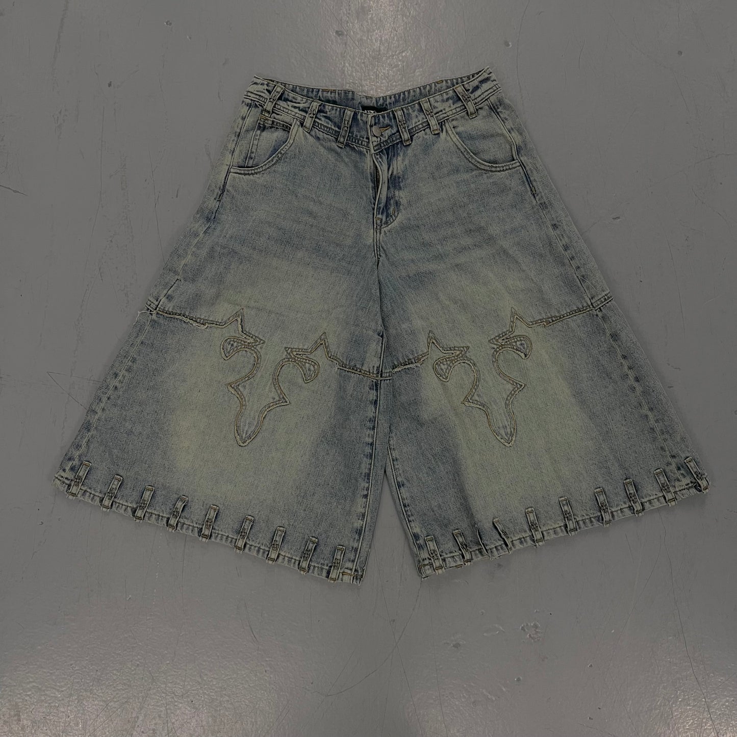 Hussar Cleur Belted Denim Blue Washed