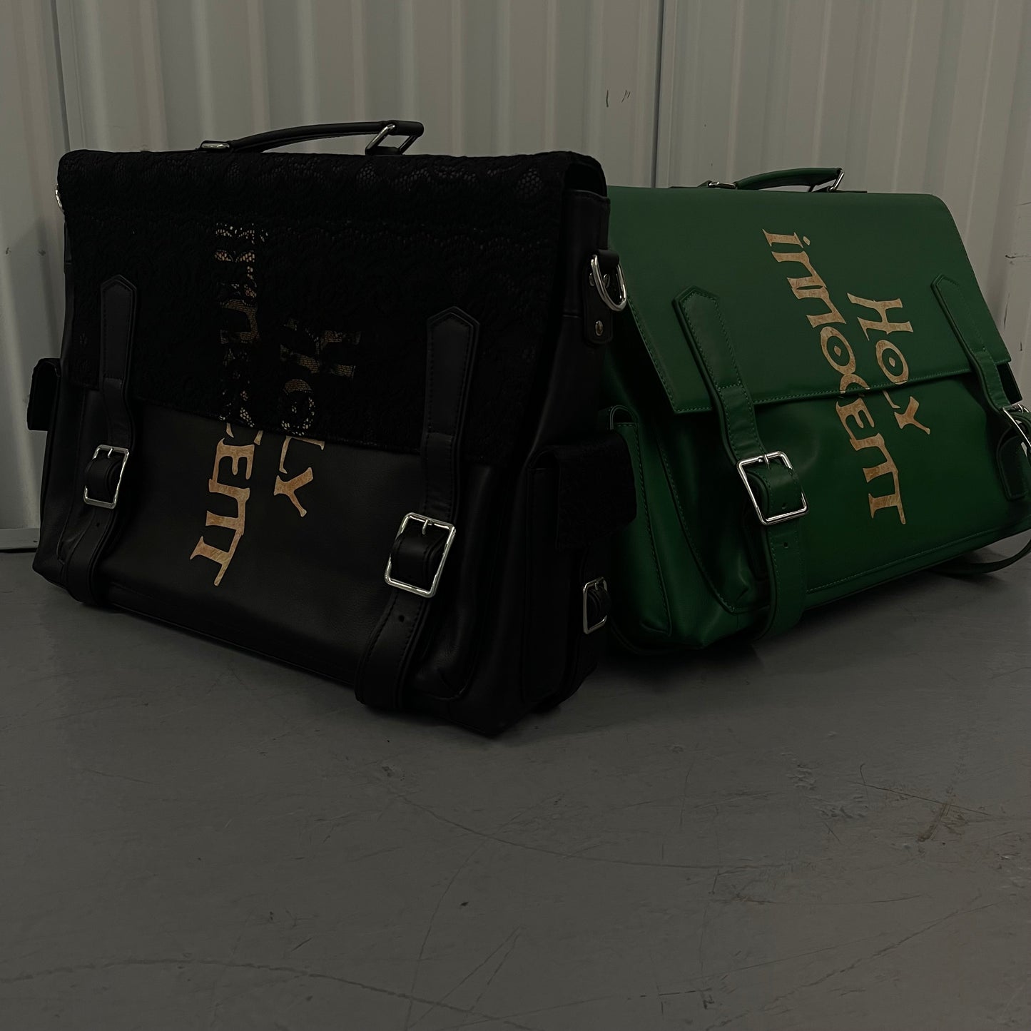 GREEN Holy Innocence Bible Bag