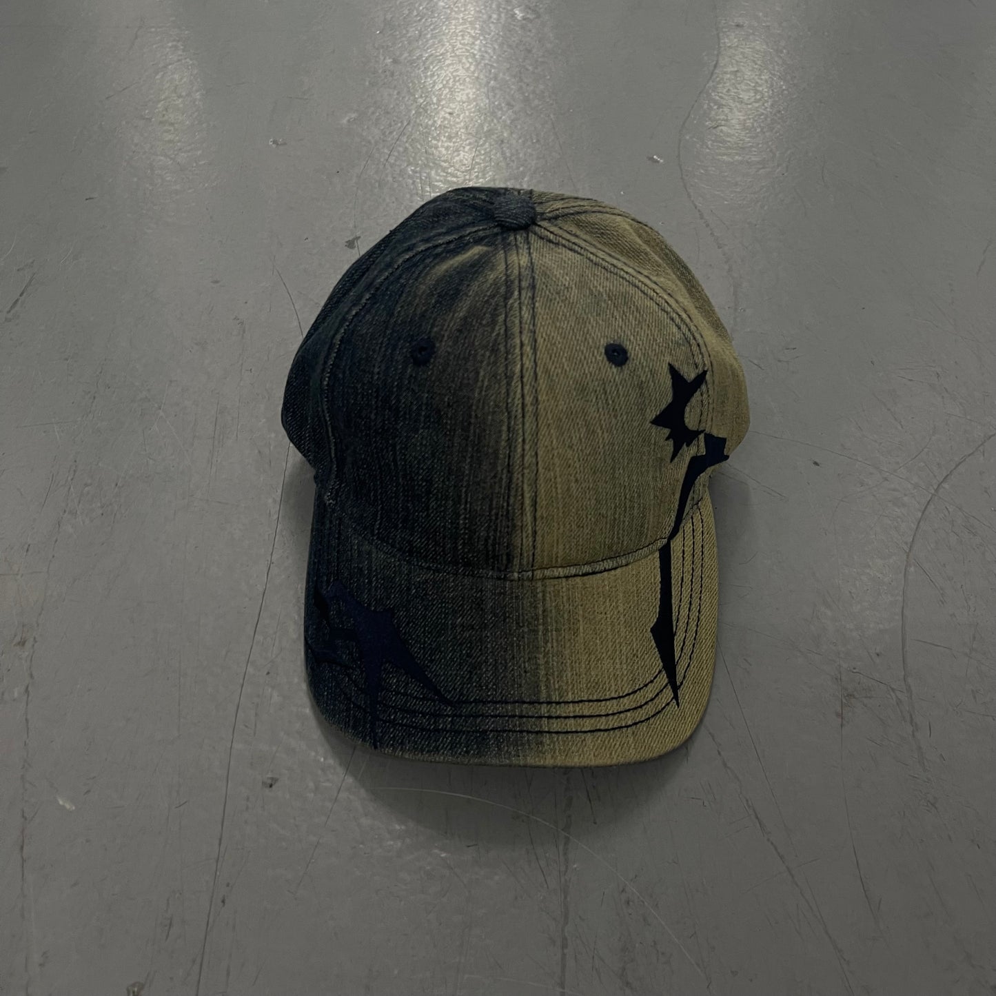 Cleioner Logo Denim Sandblasted Cap