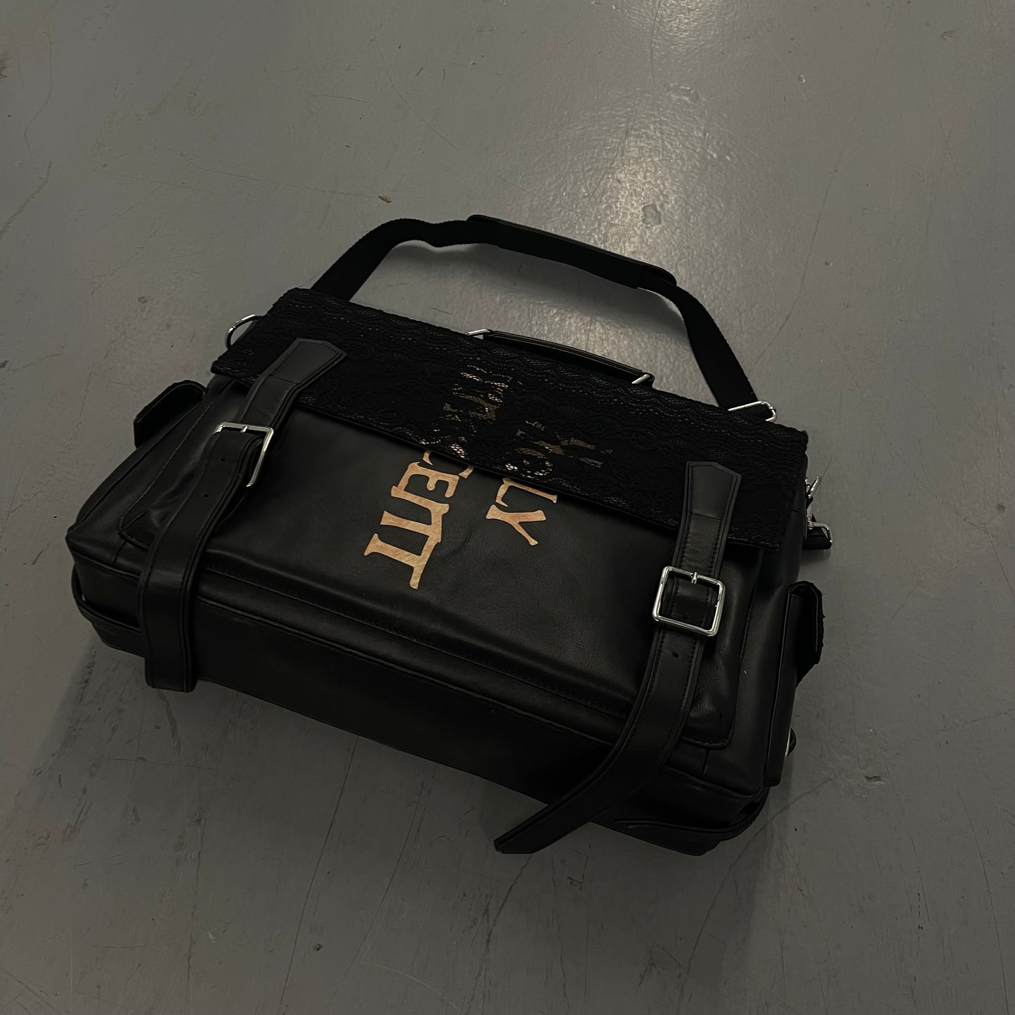 BLACK Holy Innocence Bible Laced Bag