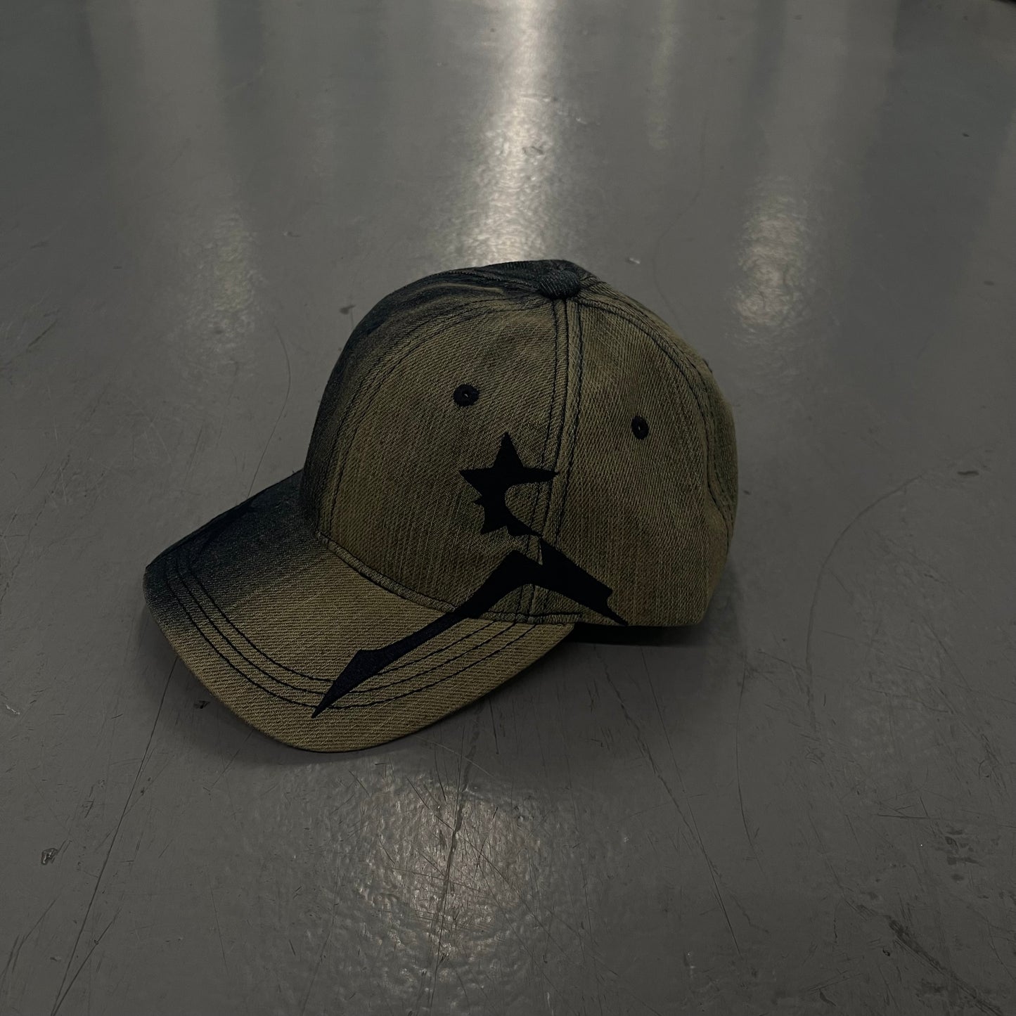 Cleioner Logo Denim Sandblasted Cap