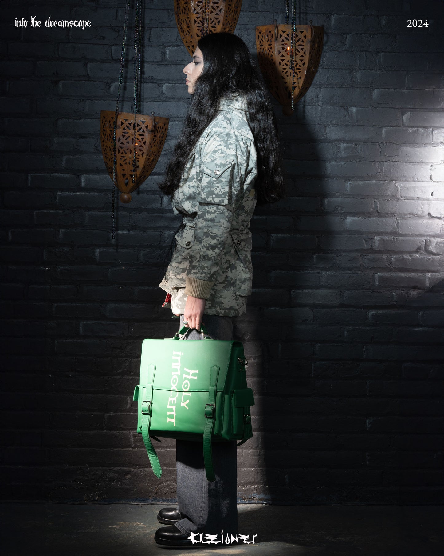 GREEN Holy Innocence Bible Bag