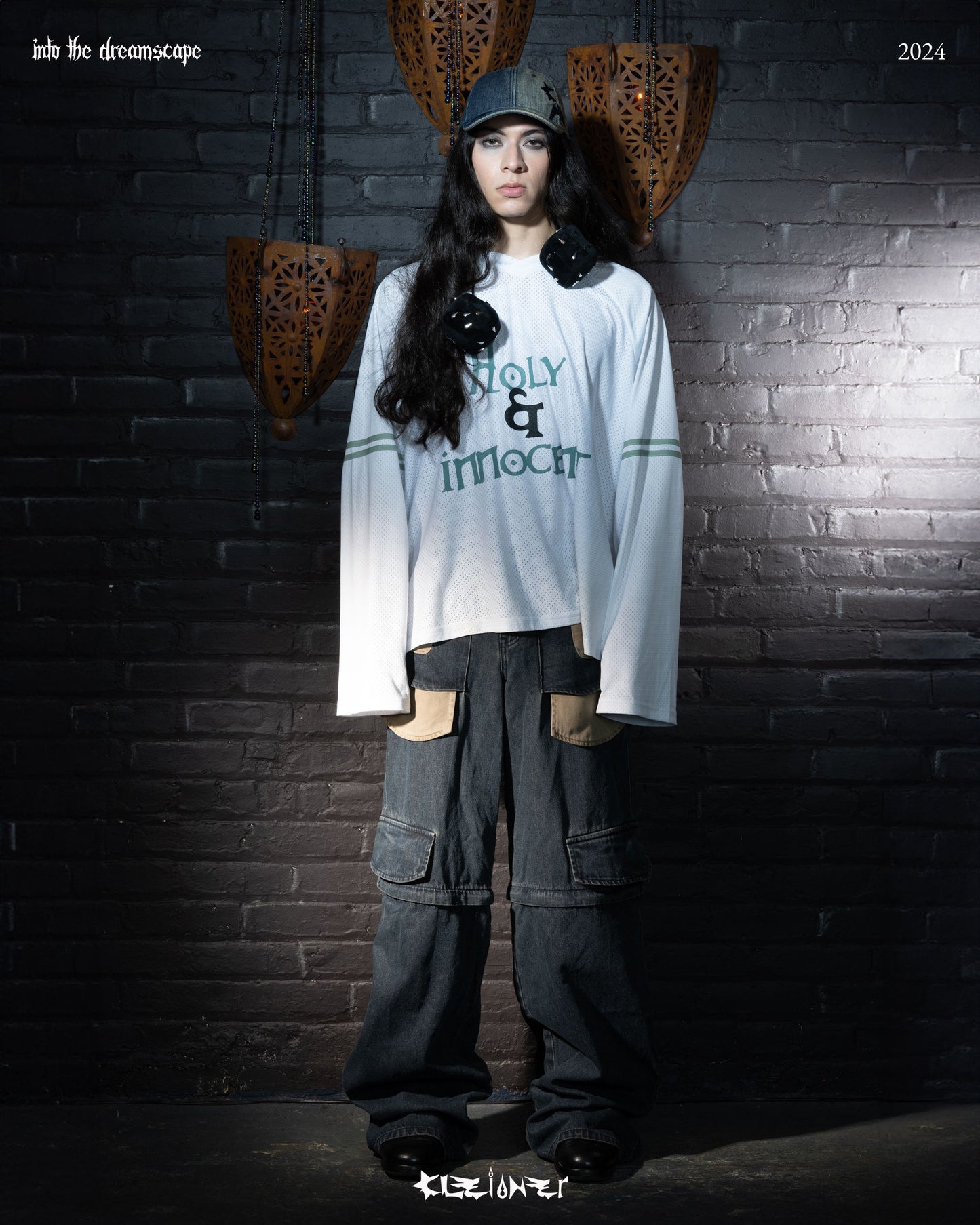 Cleioner Logo Denim Sandblasted Cap