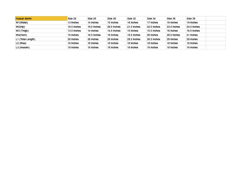 Hussar Cleur Belted Denim