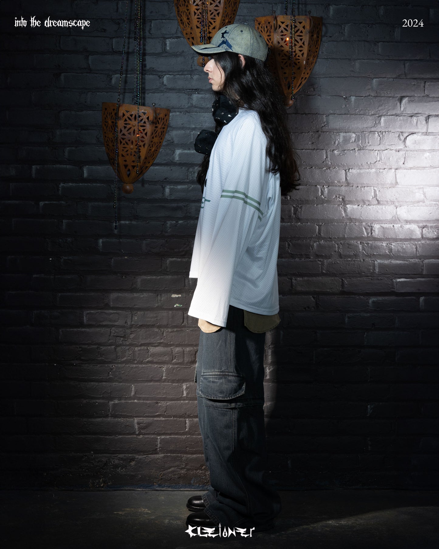 Cleioner Logo Denim Sandblasted Cap