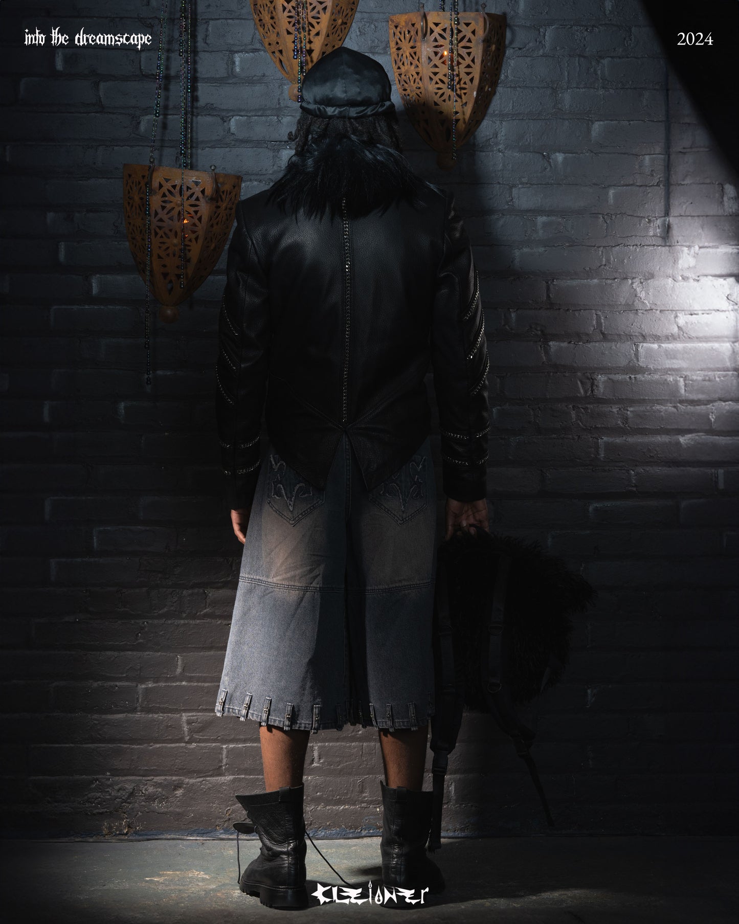 Hussar Chain Braided Leather Jacket