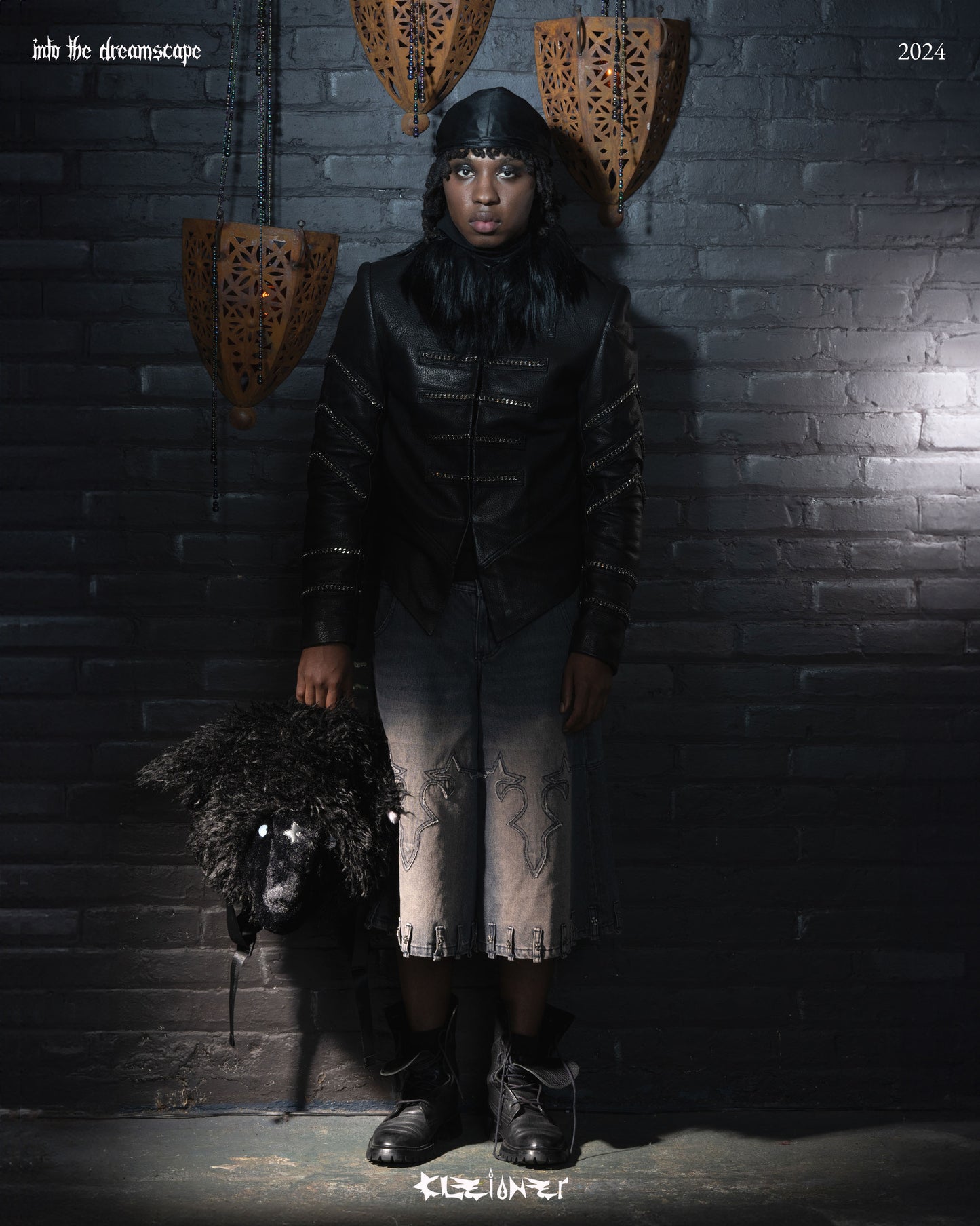 Hussar Cleur Belted Denim Blue Washed