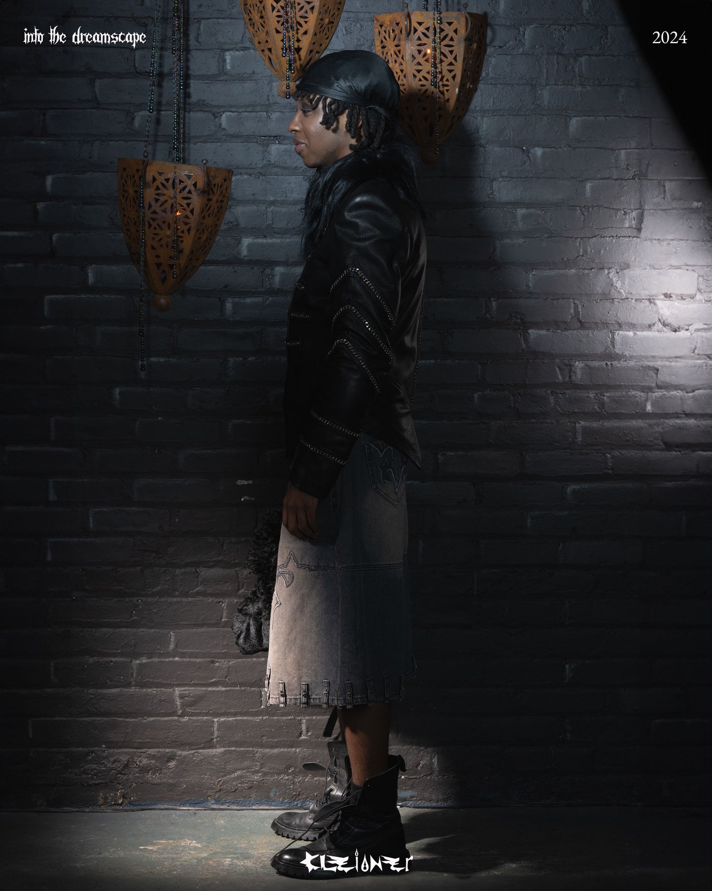 Hussar Chain Braided Leather Jacket