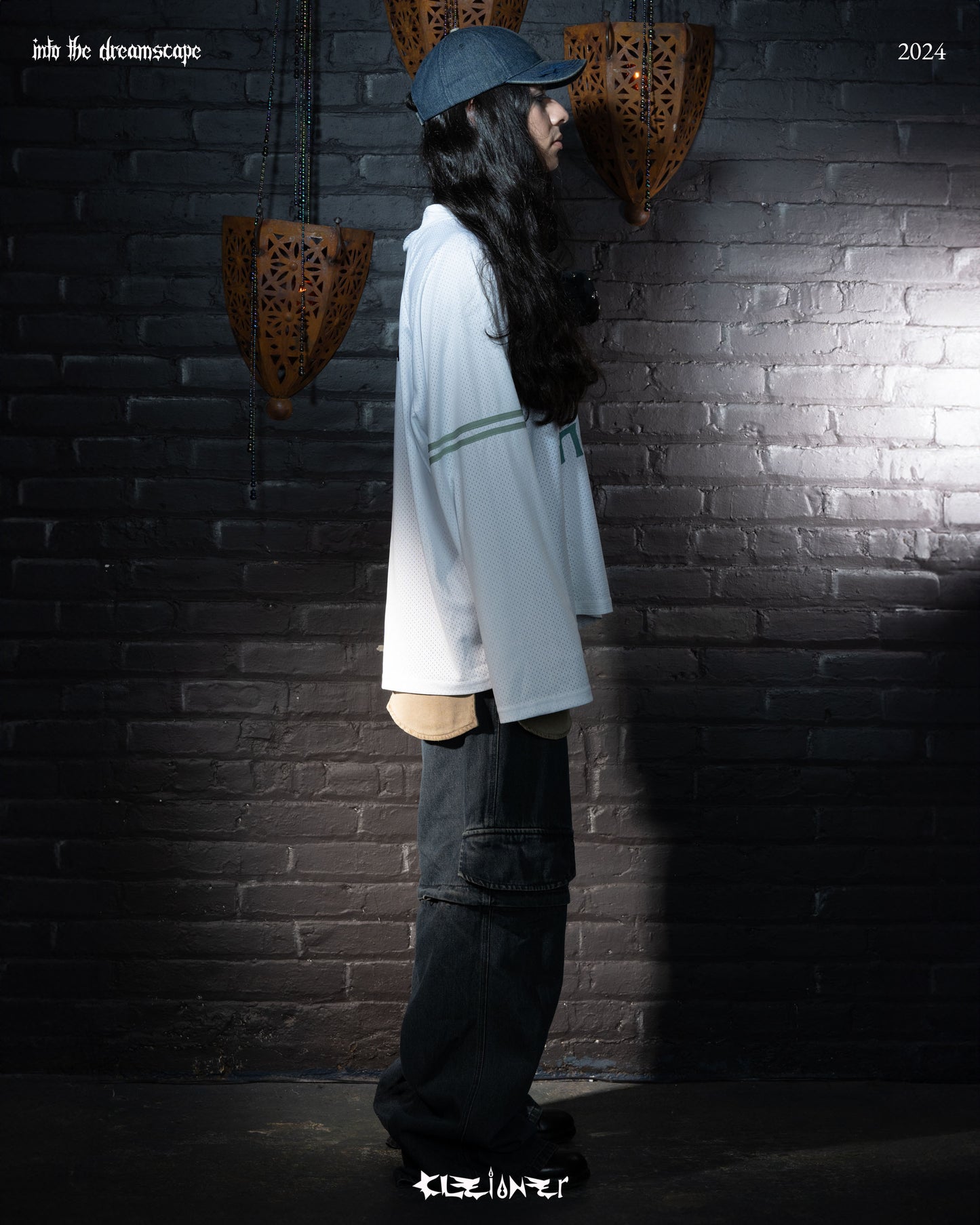 Cleioner Logo Denim Sandblasted Cap