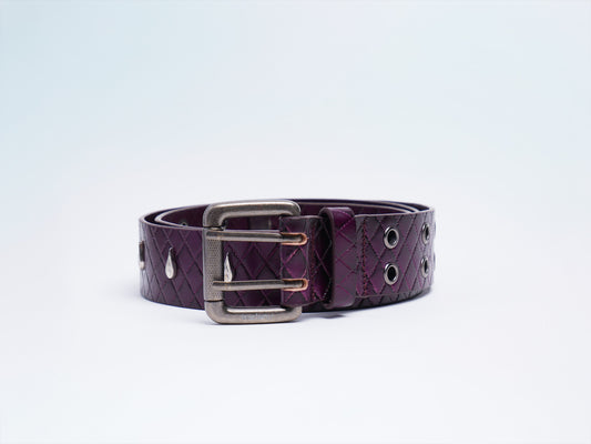 Tear Studded Belt [Quilted Purple]