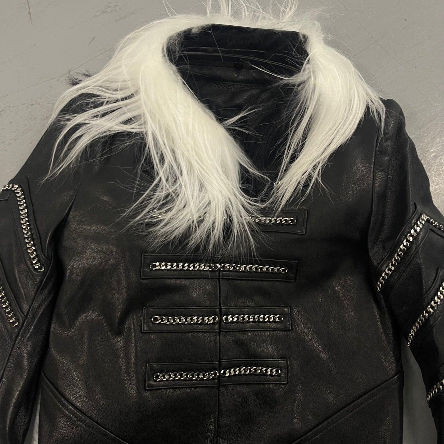 Hussar Chain Braided Leather Jacket