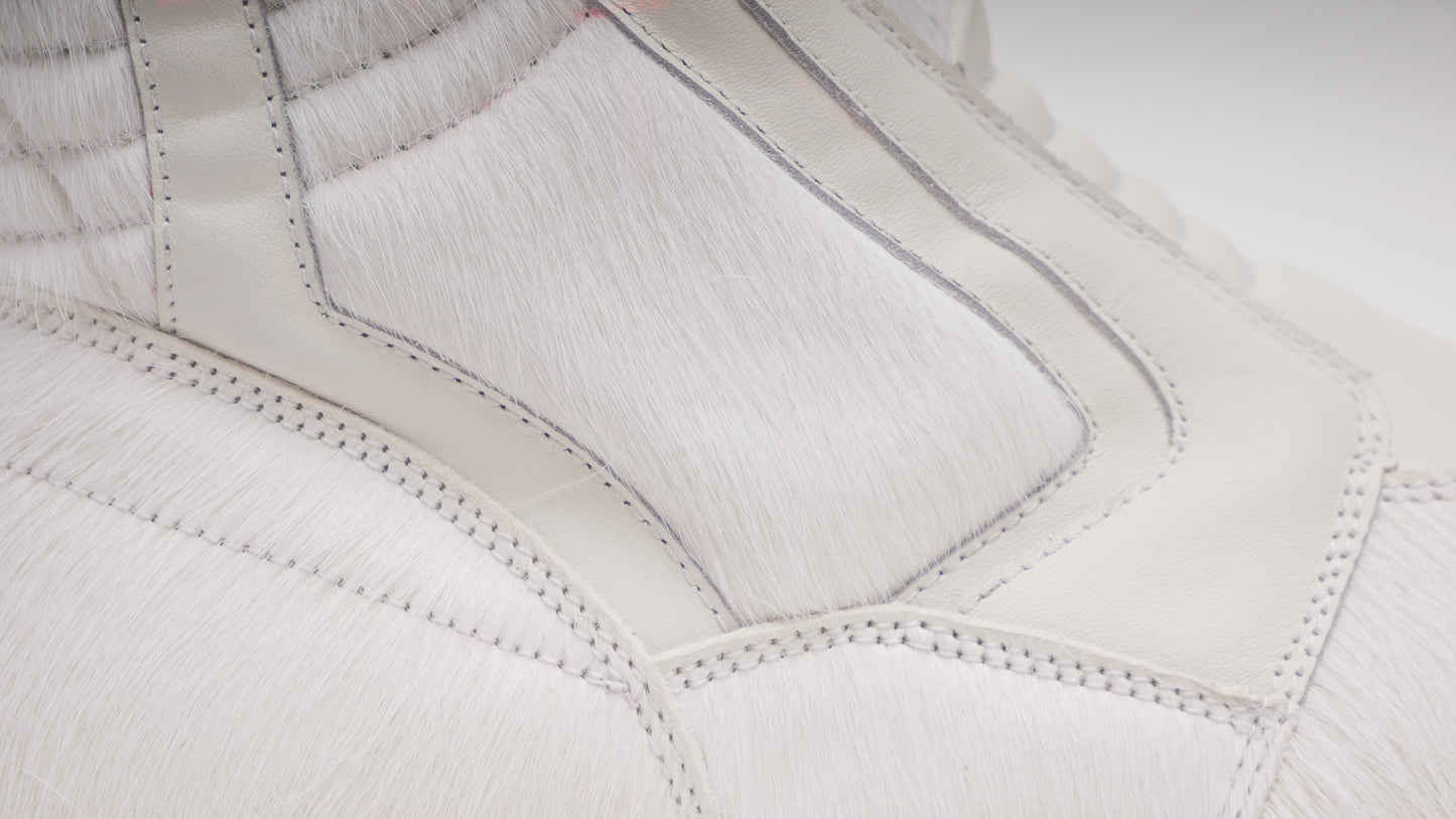 Enoch Sneaker Boots [White Pony Hair]