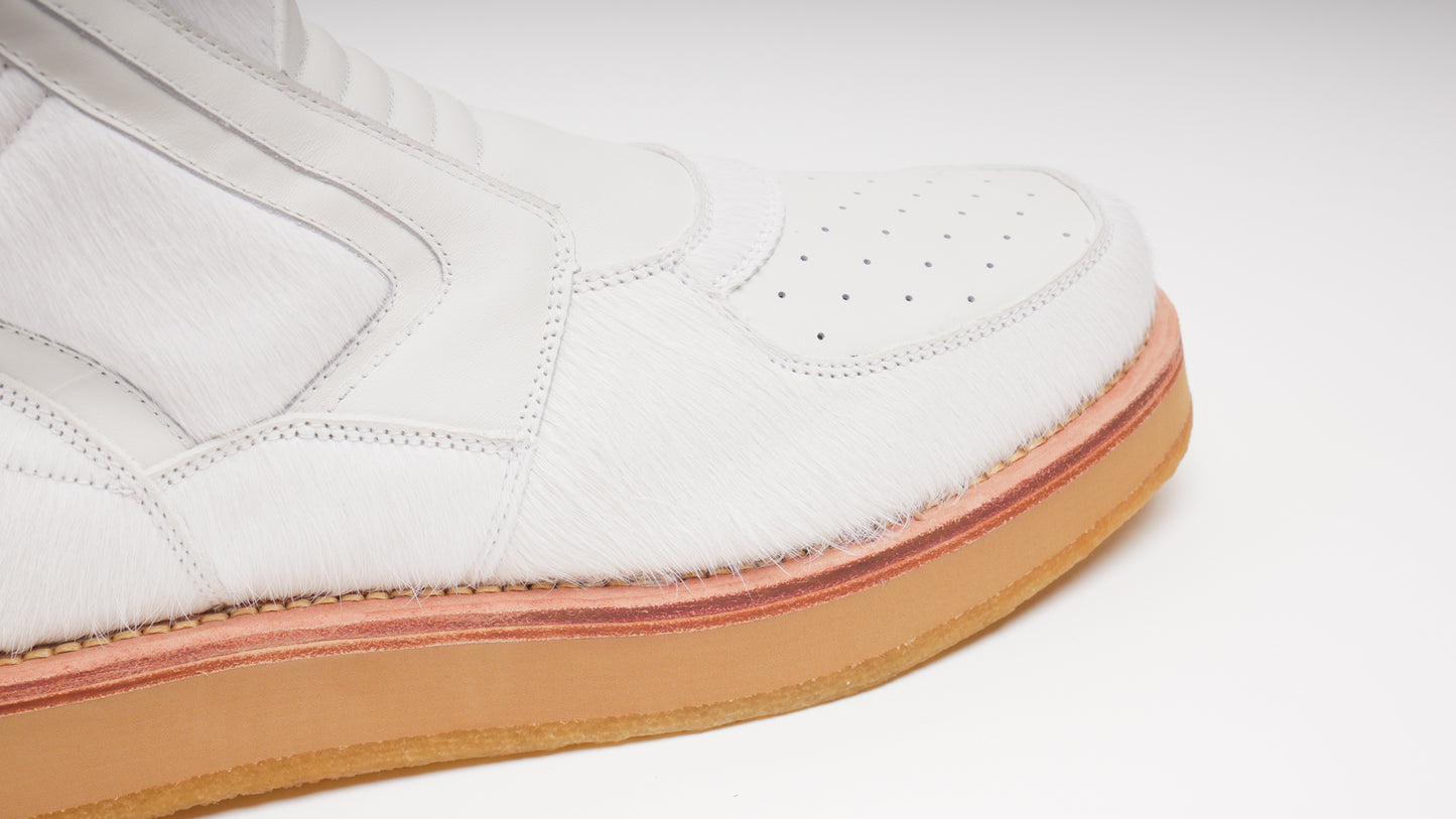 Enoch Sneaker Boots [White Pony Hair]