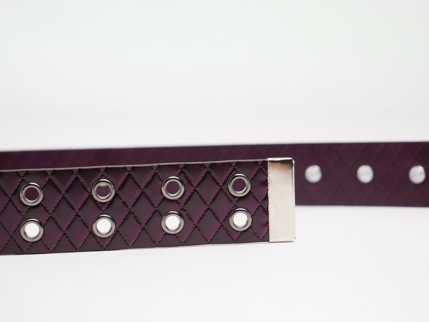 Tear Studded Belt [Quilted Purple]