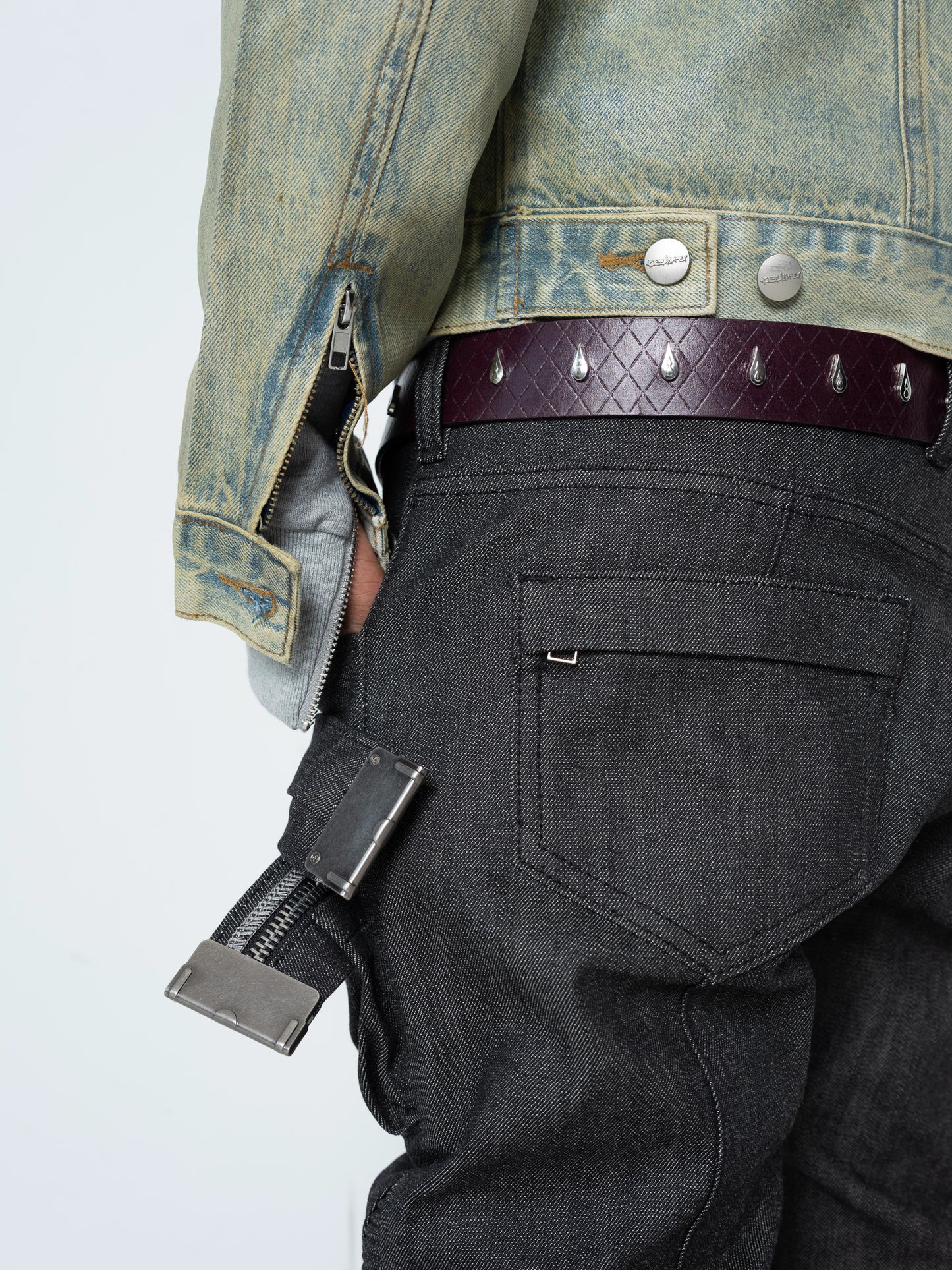 Citreon biker pants [Black Selvedge Denim]