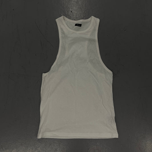 Oversized Racer Logo Tanktop Heather White