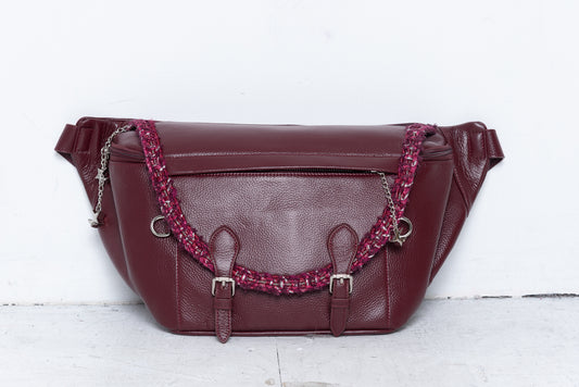 C Charm Tweed Messenger Bag