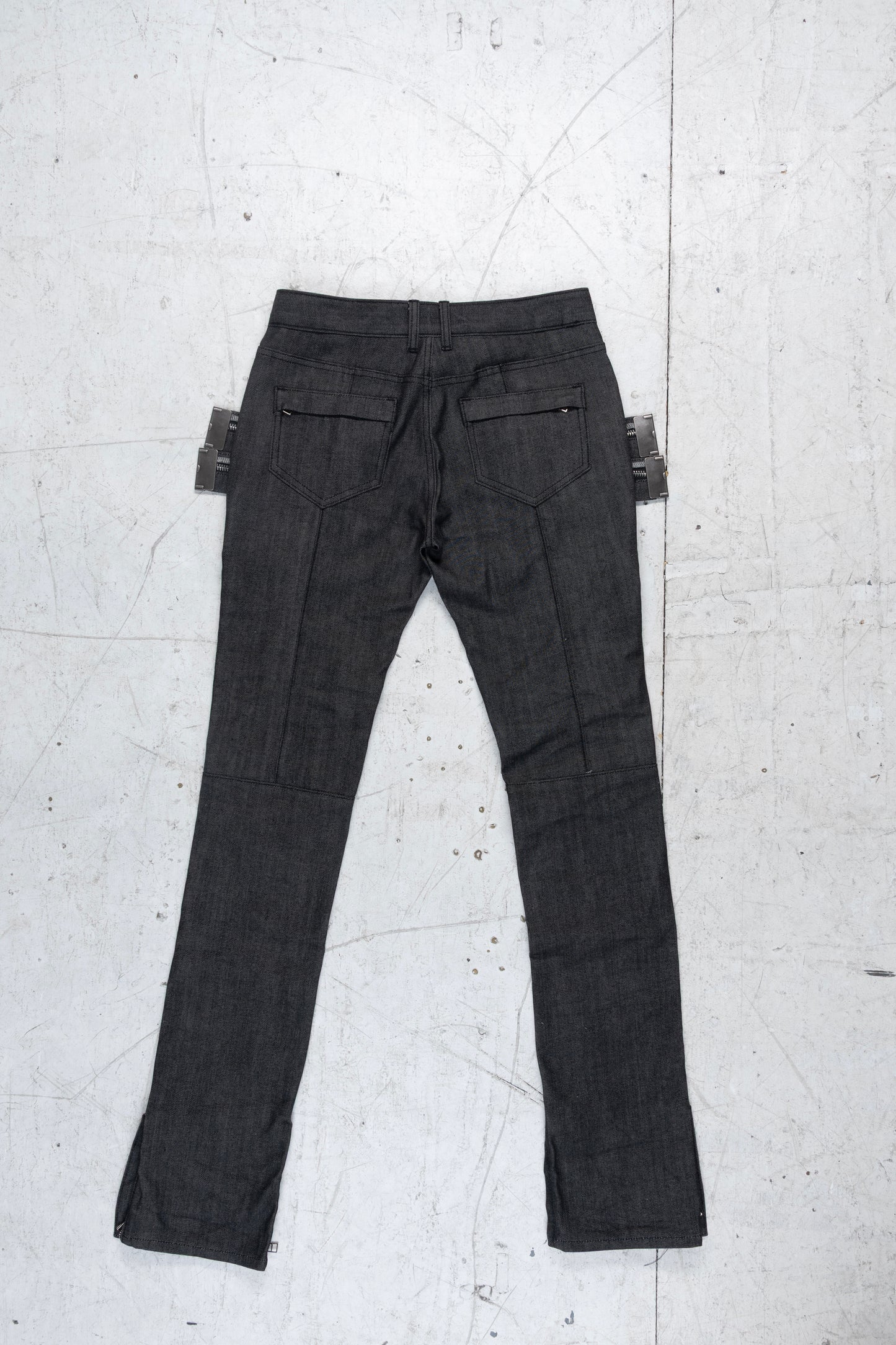 Citreon biker pants [Black Selvedge Denim]