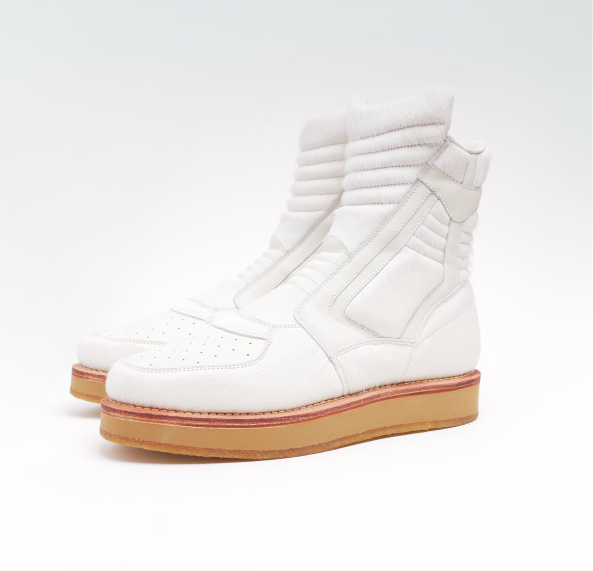 Enoch Sneaker Boots [White Pony Hair]