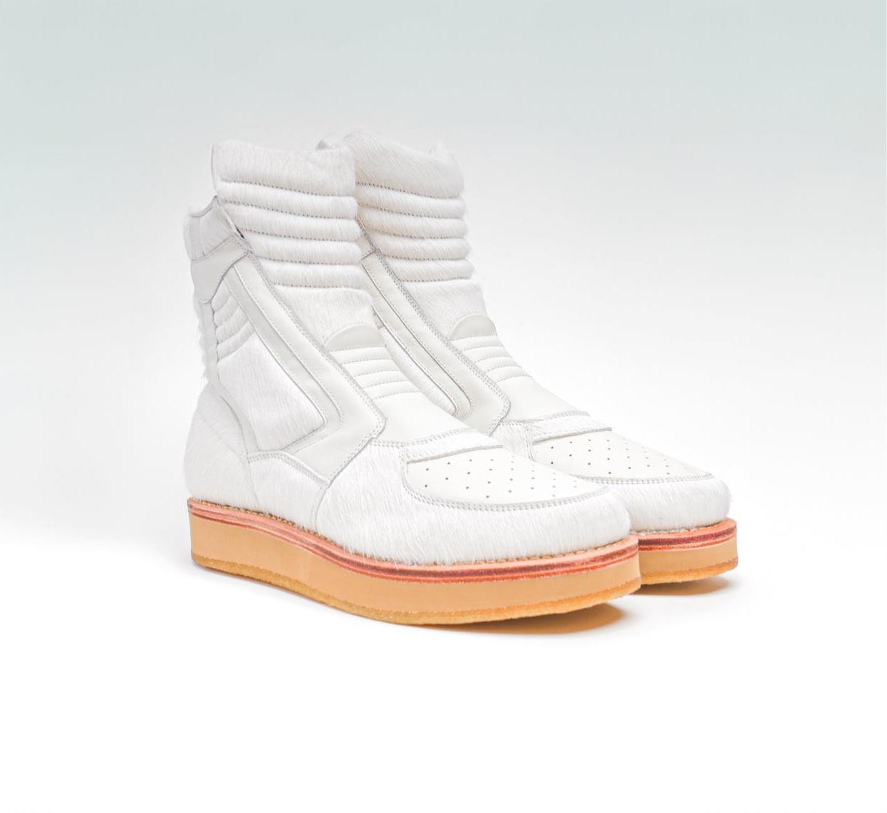 Enoch Sneaker Boots [White Pony Hair]