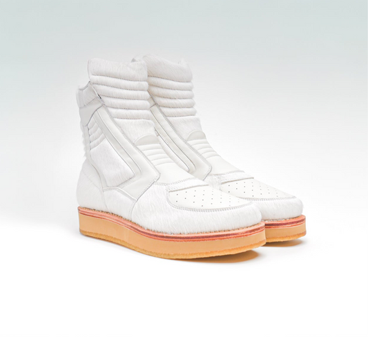 Enoch Sneaker Boots [White Pony Hair]