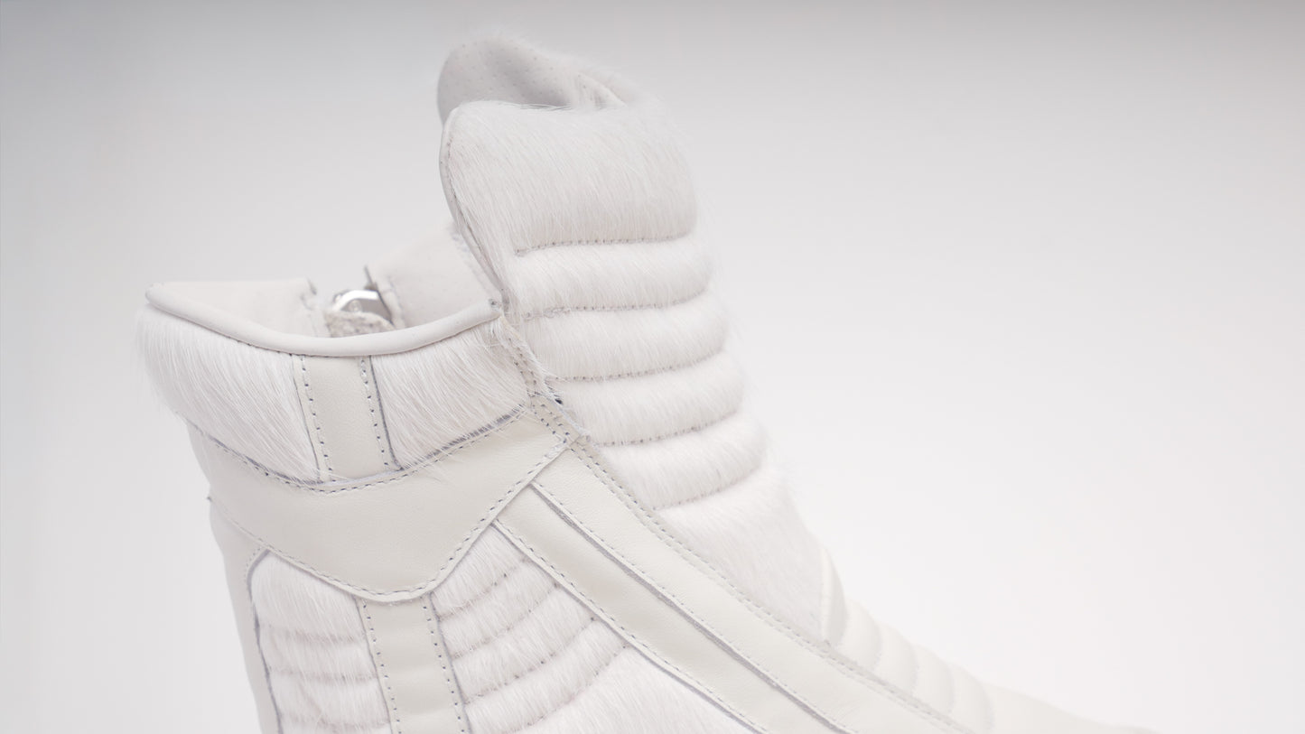 Enoch Sneaker Boots [White Pony Hair]