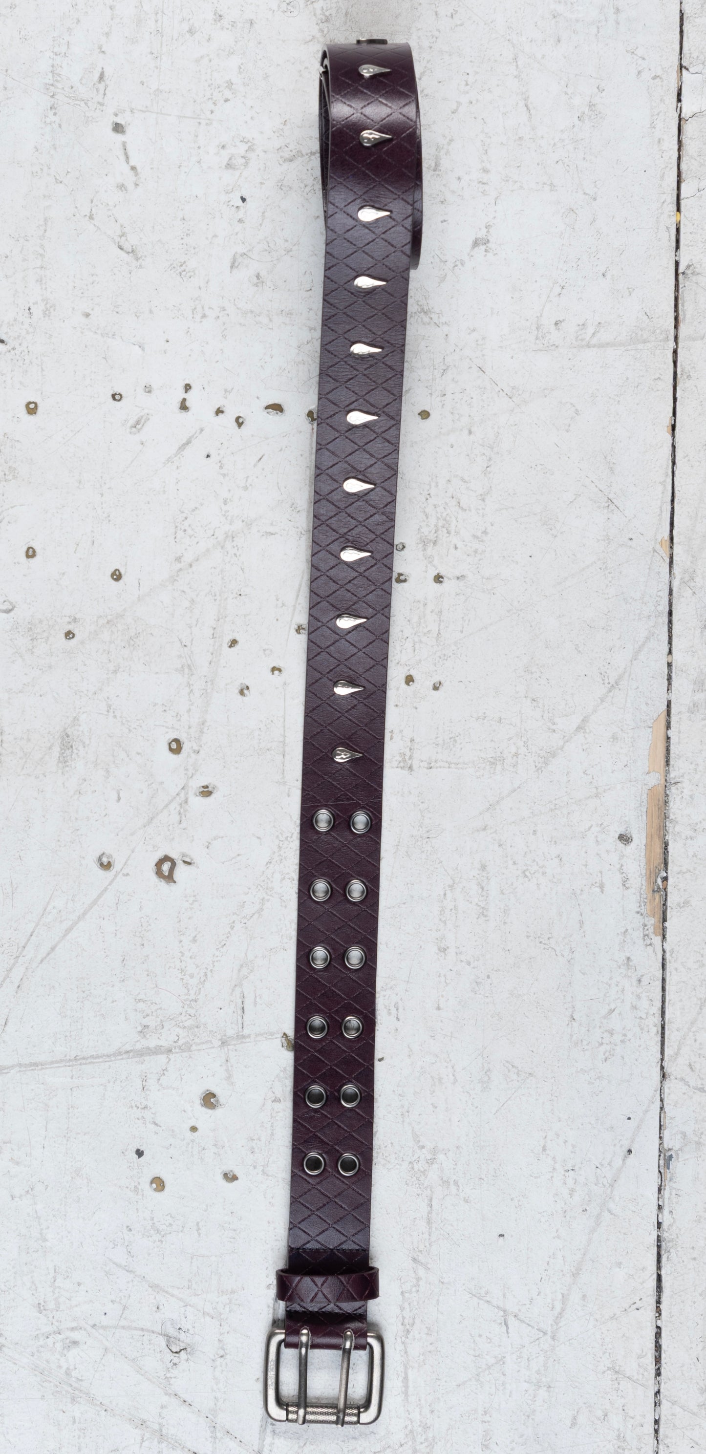 Tear Studded Belt [Quilted Purple]