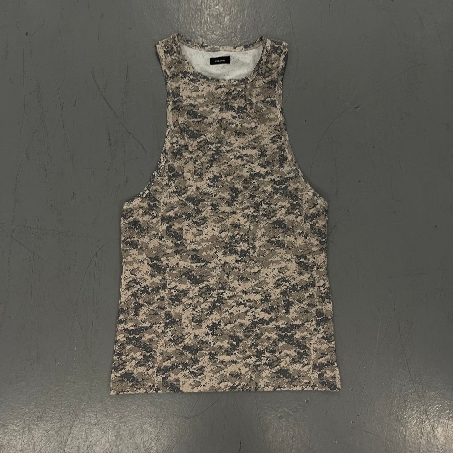 Oversized Digital Camo Racer tanktop