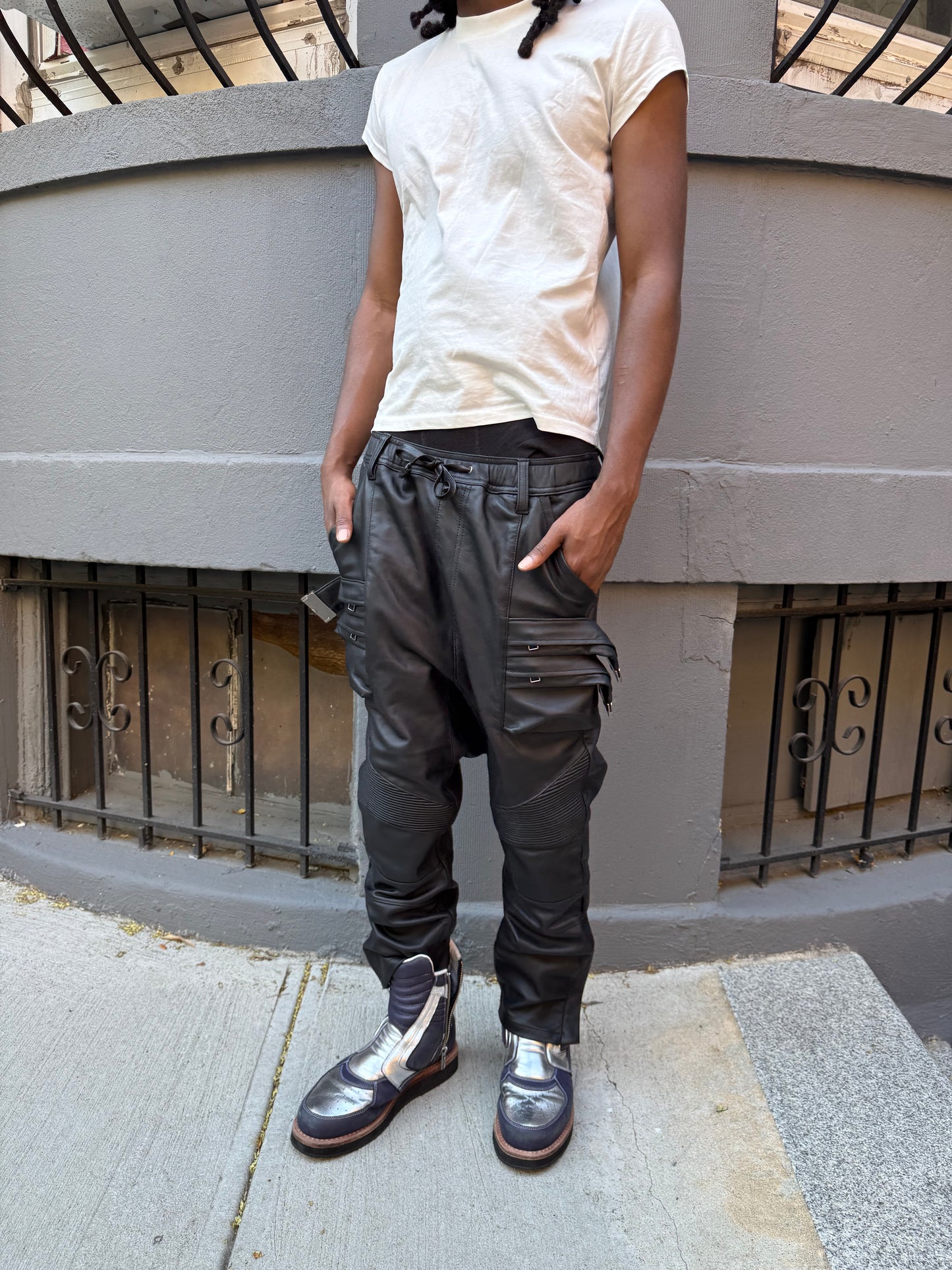 Citreon dropcrotch swinger pants [lambskin]