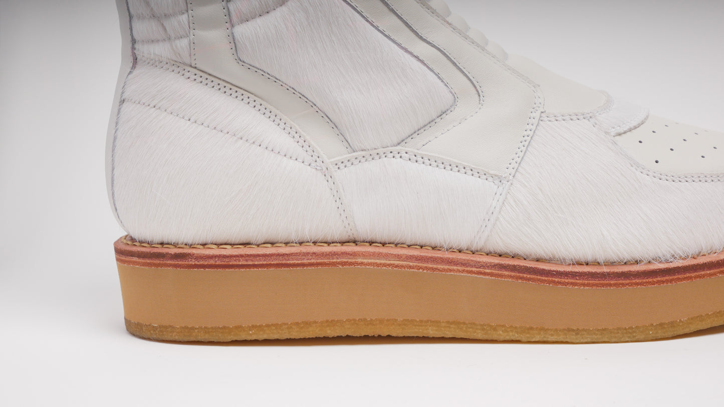 Enoch Sneaker Boots [White Pony Hair]
