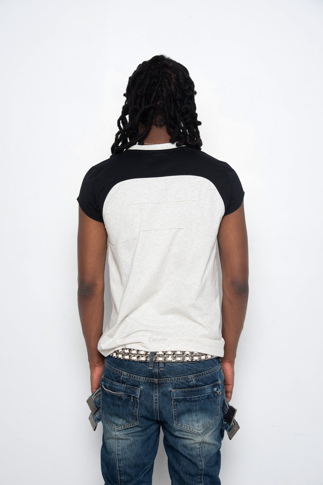 Salieri Cuban Belt [Cream Perforated Leather]