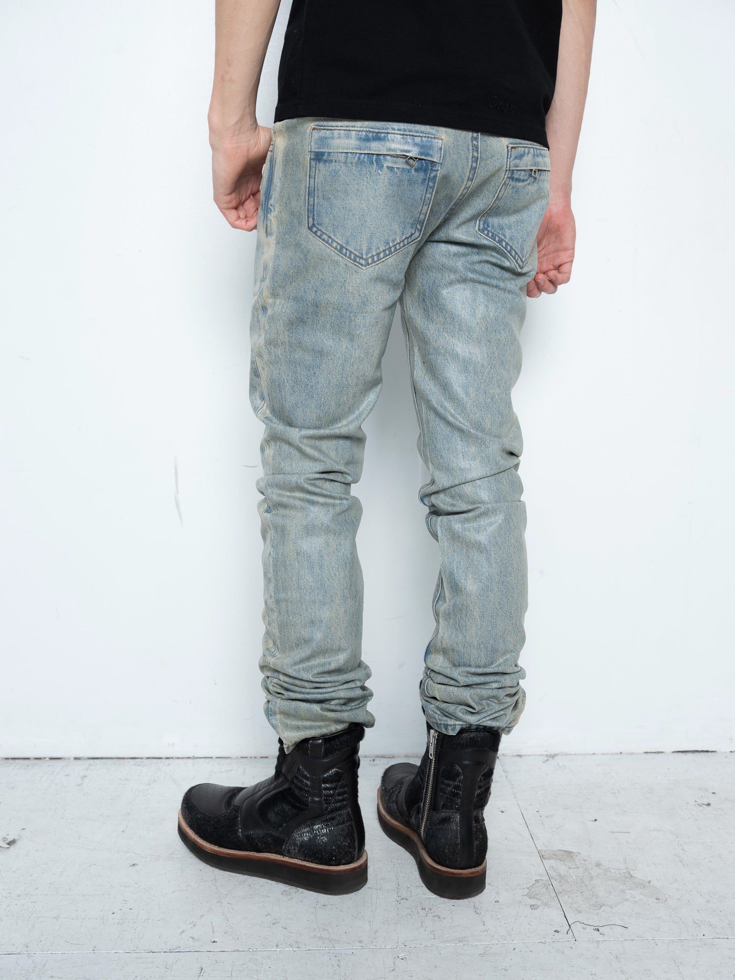 Enoch Sneaker Boots [Black Metallic Pony Hair]