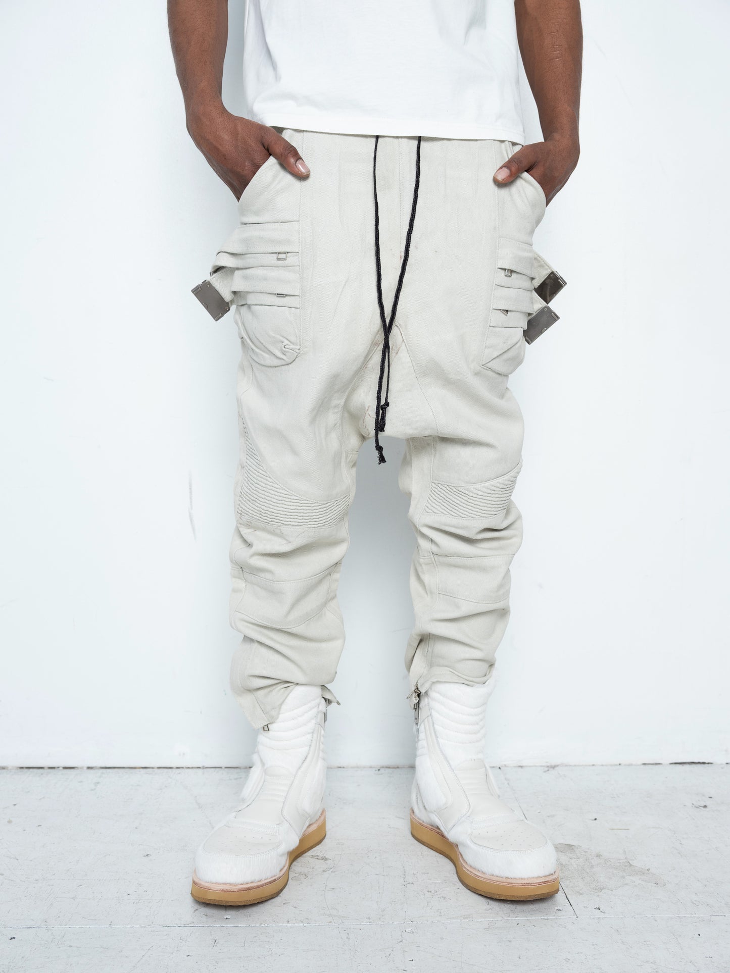 Enoch Sneaker Boots [White Pony Hair]