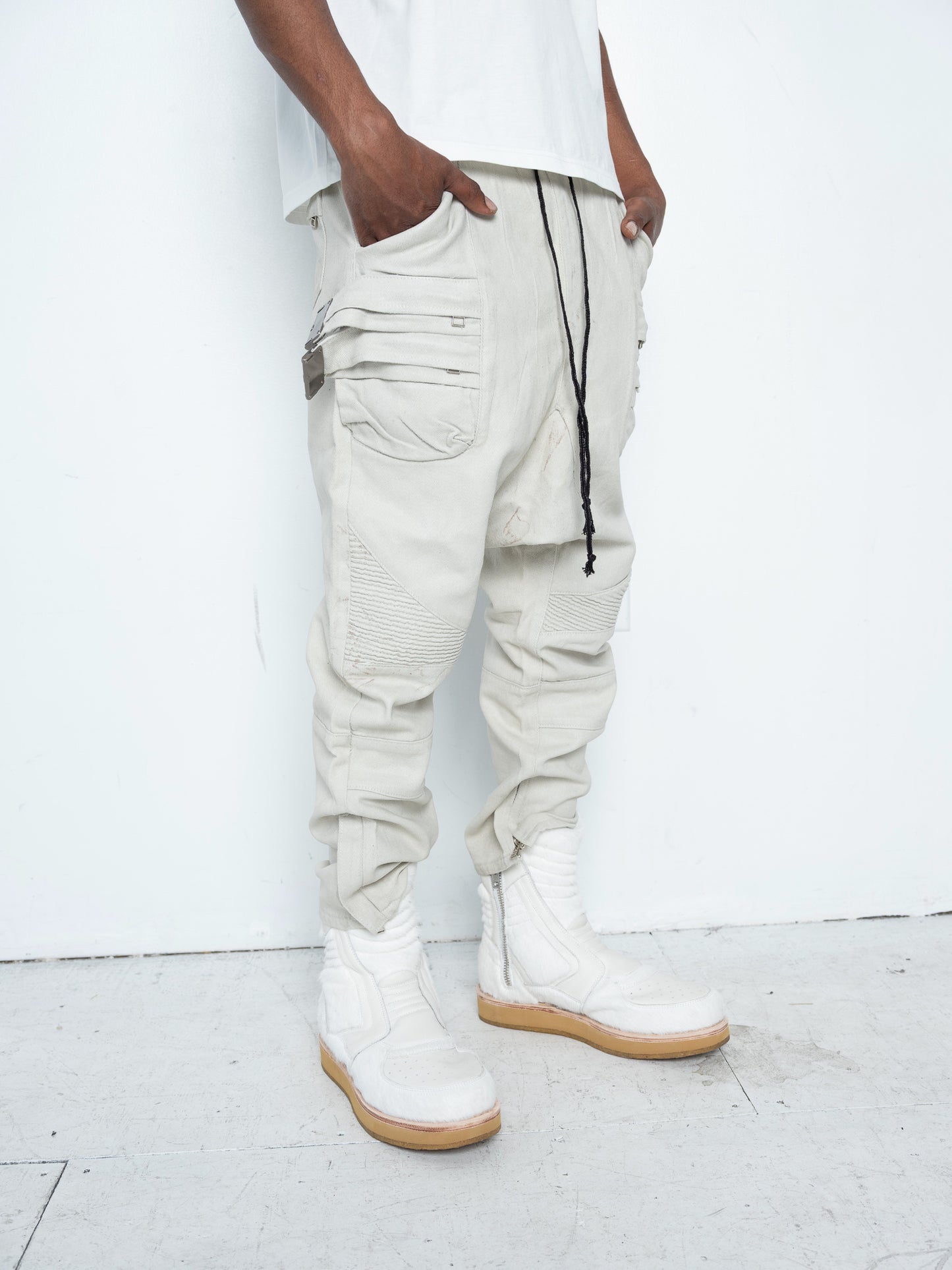 Enoch Sneaker Boots [White Pony Hair]