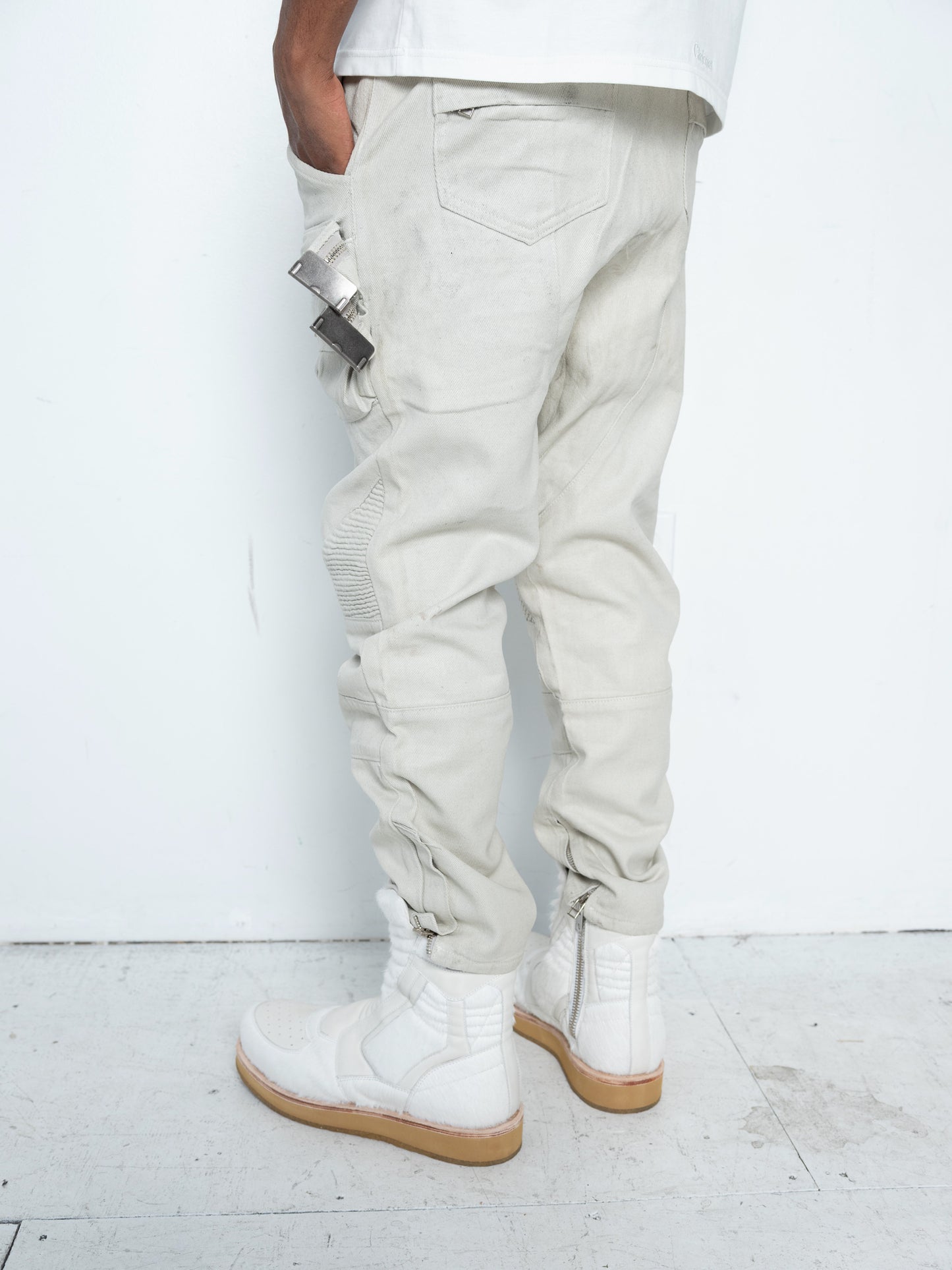 Enoch Sneaker Boots [White Pony Hair]
