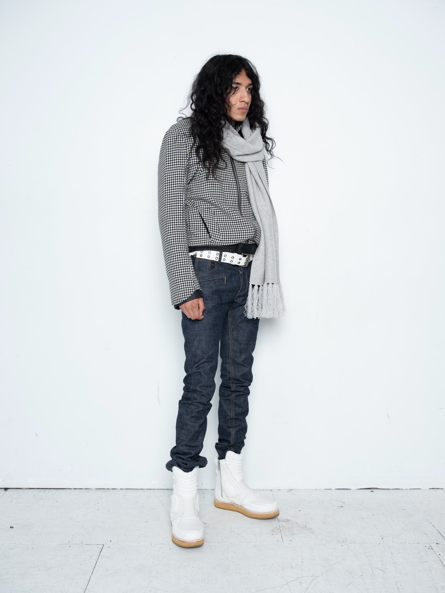 Enoch Sneaker Boots [White Pony Hair]