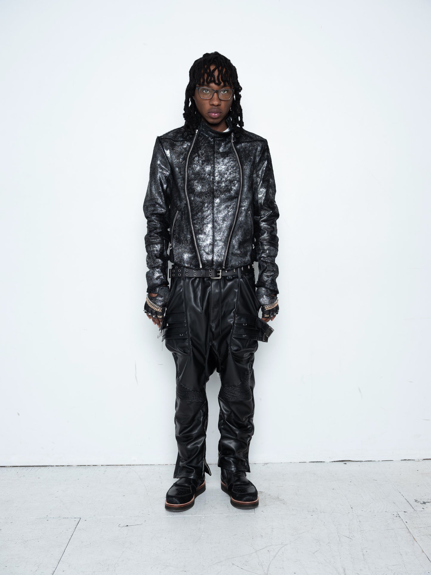 Du'bois Fencing Jacket [Black Metallic Pony Hair]