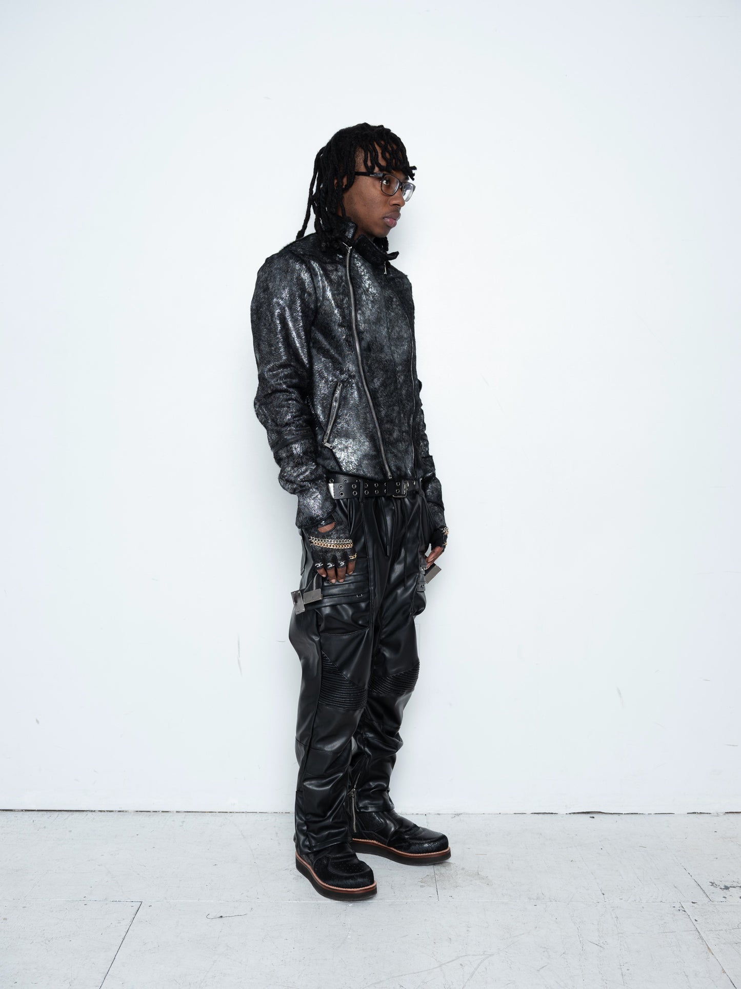 Du'bois Fencing Jacket [Black Metallic Pony Hair]