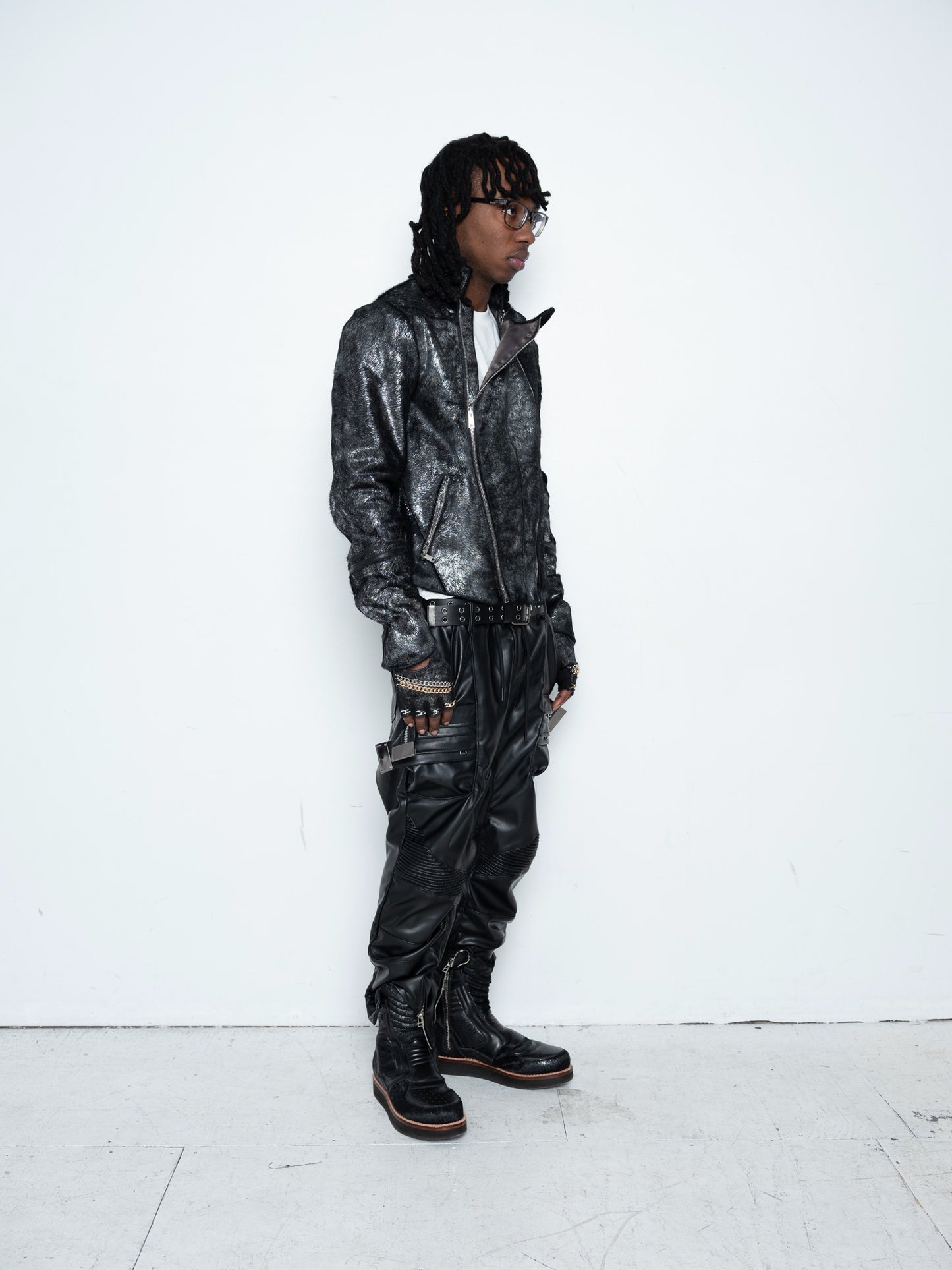 Du'bois Fencing Jacket [Black Metallic Pony Hair]