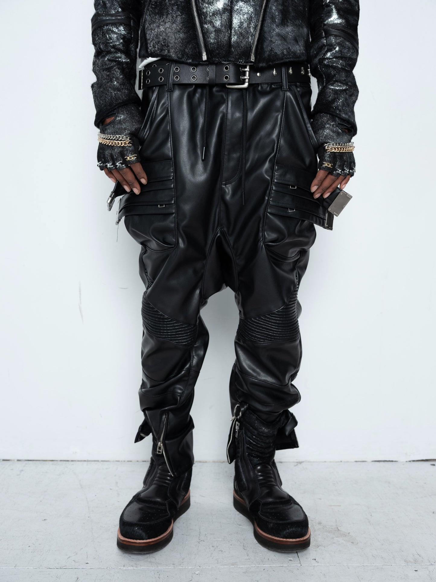 Citreon dropcrotch swinger pants [lambskin]