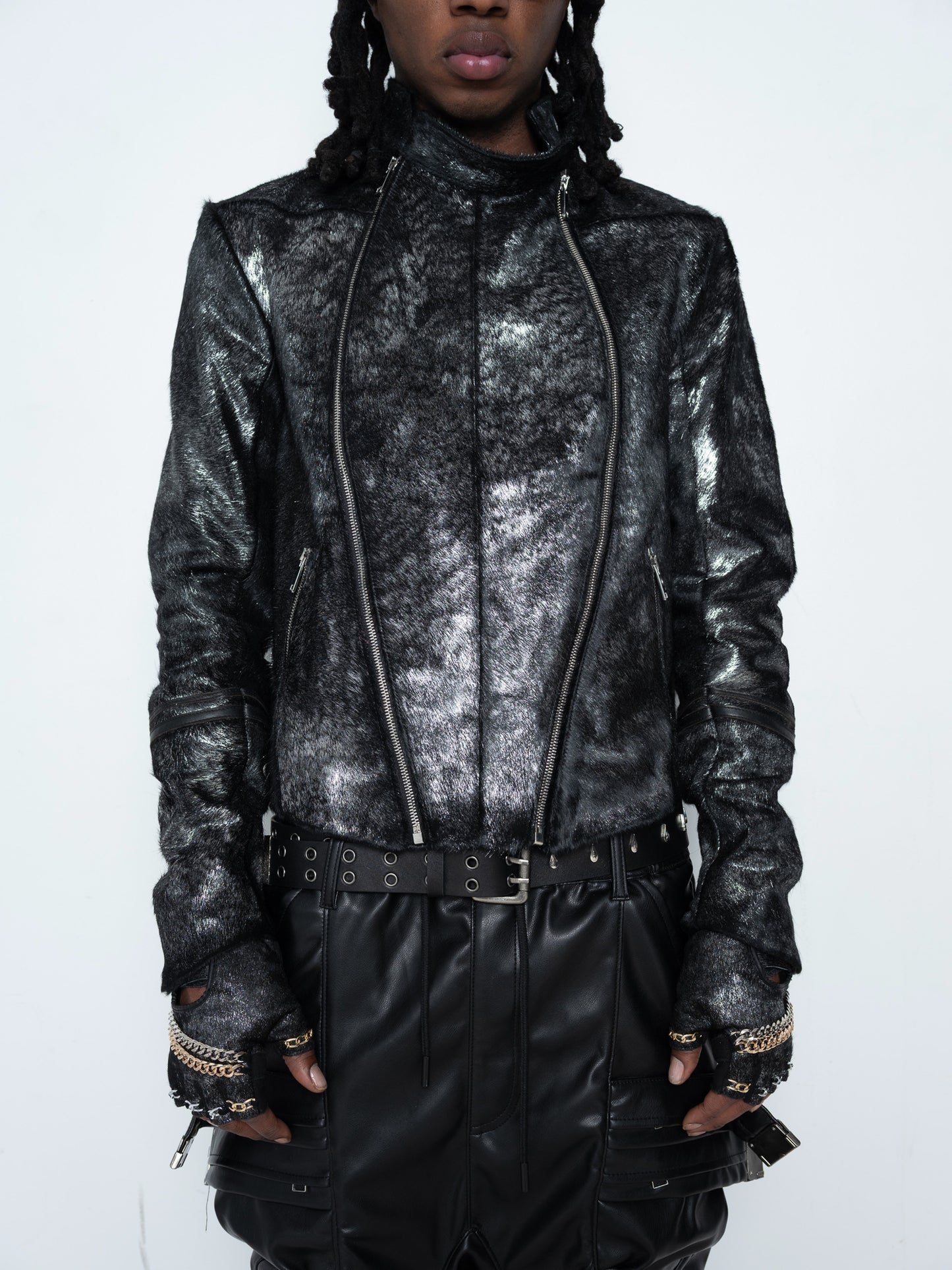 Du'bois Fencing Jacket [Black Metallic Pony Hair]