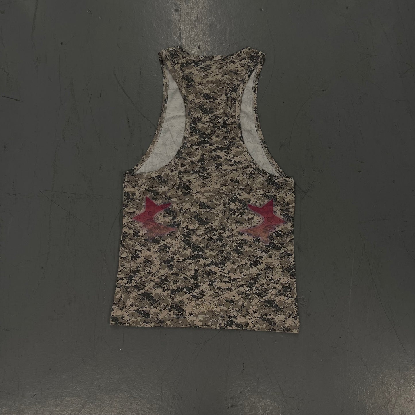 Oversized Digital Camo Racer tanktop