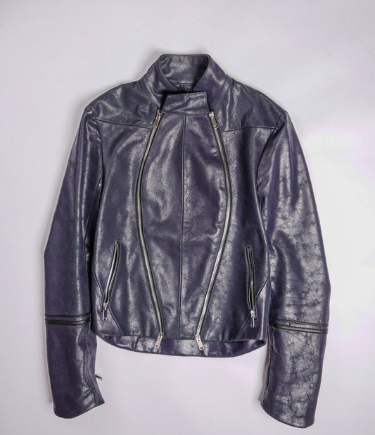 Du'bois Fencing Jacket [Slate Purple Blistered Leather]