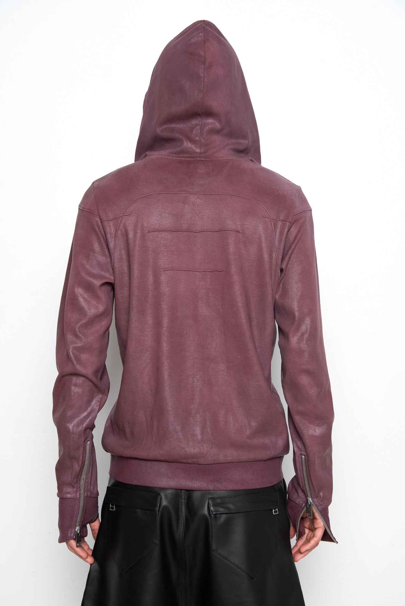 Max Waxed Flighter Hoodie [Red Mahogany]