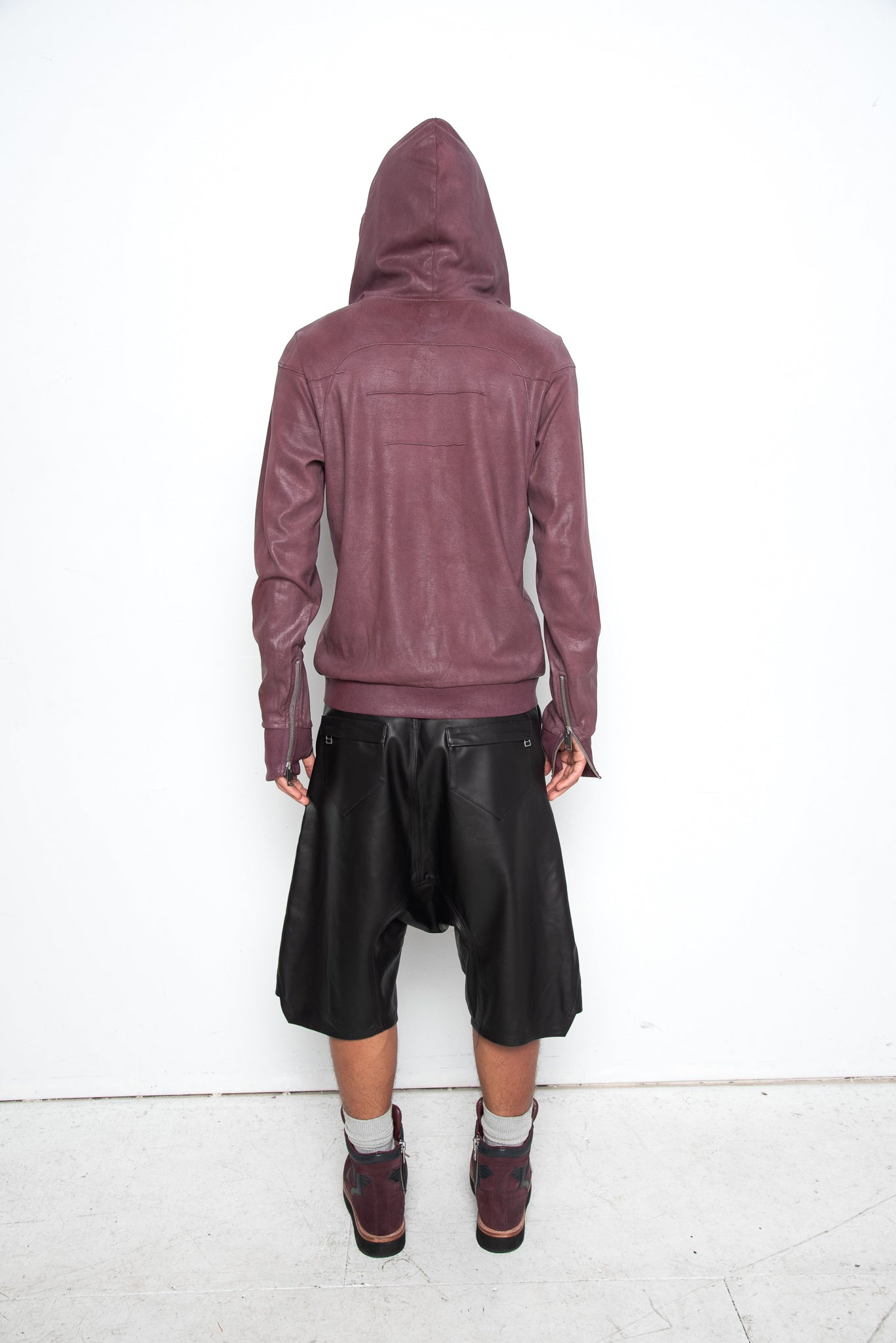 Max Waxed Flighter Hoodie [Red Mahogany]