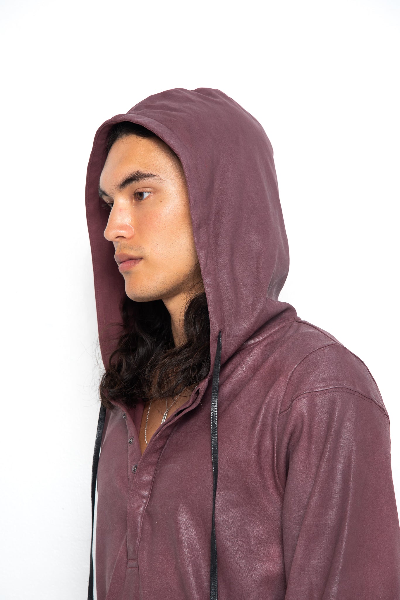 Max Waxed Flighter Hoodie [Red Mahogany]