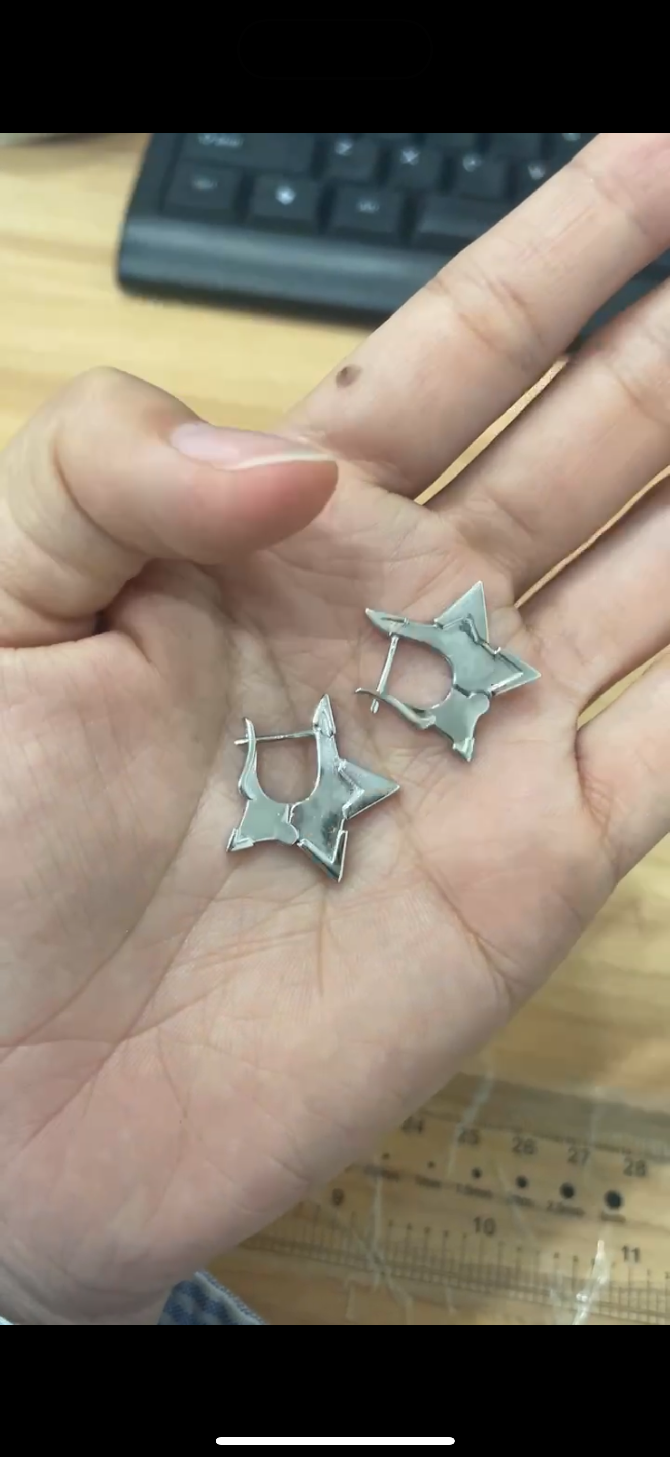 Cleioner hoop earrings [sterling silver]