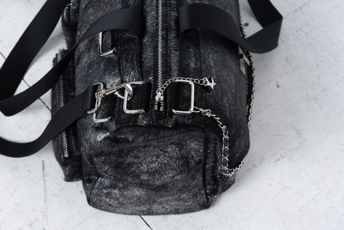 Du'Bois Duffle Bag [Metallic Glitter Pony Hair]